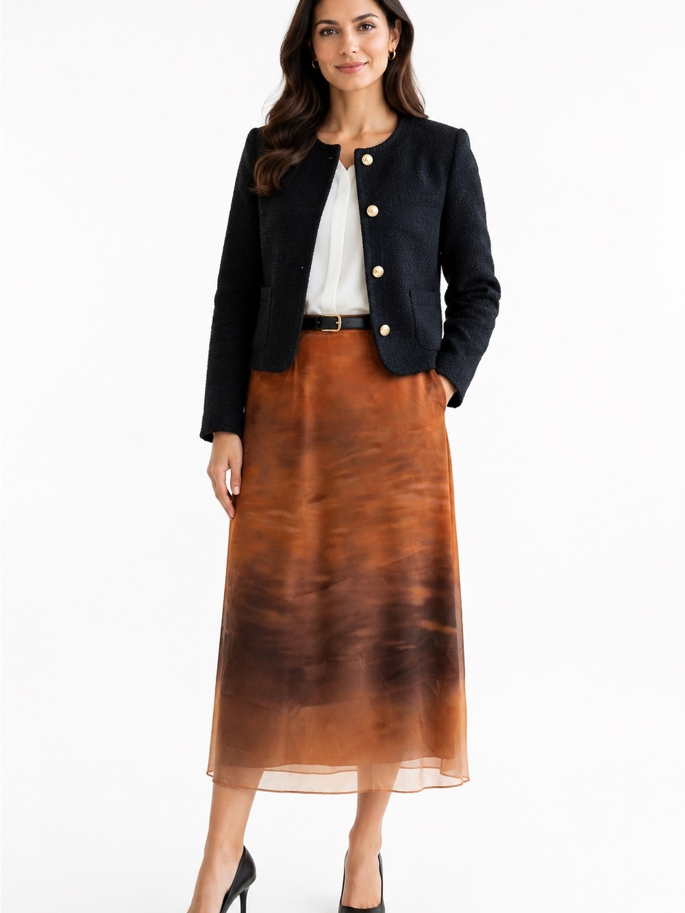 Urban Revivo Ombre Midi Skirt | US 6 | NWT |